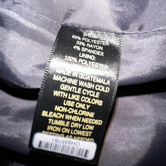 Worthington  Blazer dark Gray Fitted Button Closure Womens Size 10 - Picture 4 of 10